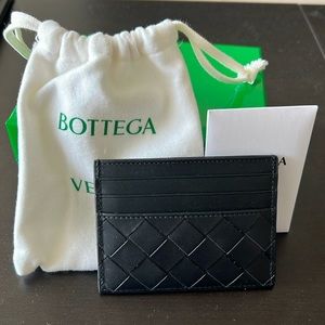 BRAND NEW Bottega Veneta Intrecciato Credit Card Case Black